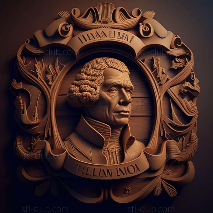 3D model Hamilton in the United Kingdom (STL)